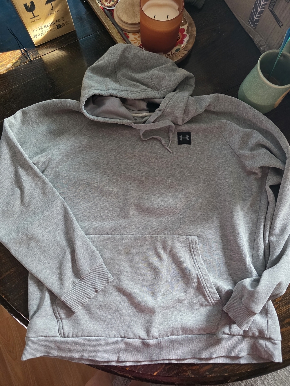 Under Armour Light Gray Pullover Hoodie